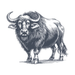 buffalo vector illustration