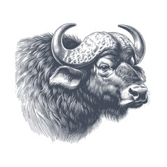 buffalo vector illustration