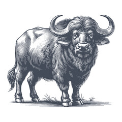 buffalo vector illustration