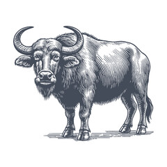 buffalo vector illustration