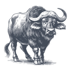 buffalo vector illustration