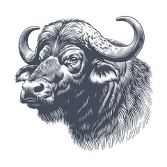 buffalo vector illustration
