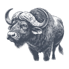 buffalo vector illustration