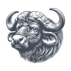 buffalo vector illustration