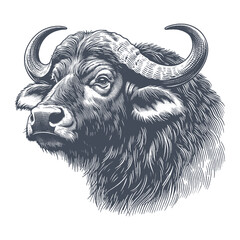 buffalo vector illustration