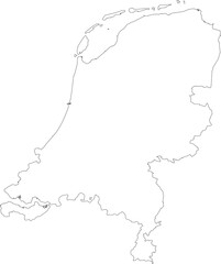 NETHERLANDS MAP with its administrative divisions and regions	
