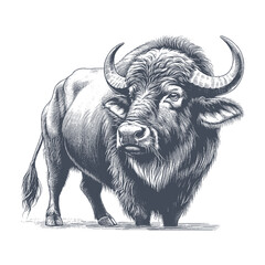buffalo vector illustration