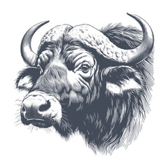buffalo vector illustration