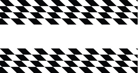 Obraz premium Black and white seamless checker pattern vector illustration.