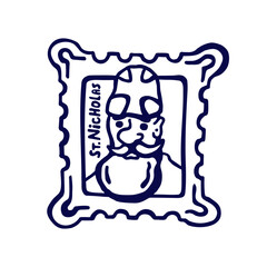 Ilyustratsiya. St. Nickolas postage stamp