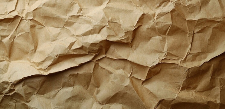 Abstract crumpled and creased recycle brown paper texture background, paper, texture, crumpled, old, brown, grunge