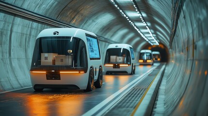 Fototapeta premium Tunneling into the Future of Urban Transport