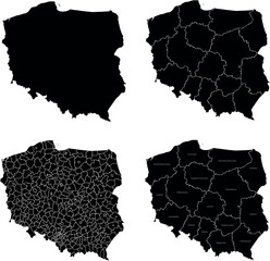 BELGIUM MAP with its administrative divisions and regions