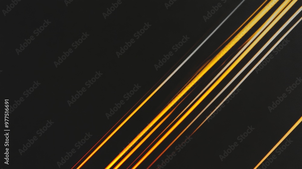 Poster creating a technical grid with futuristic geometric lines. orange and yellow cyberspace concept.