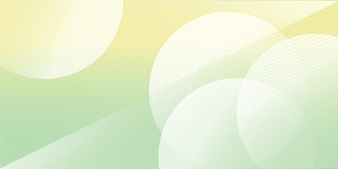 Minimalist banner background, pastel colorful, pink and yellow gradations. Circle effect style geometric, abstract background.