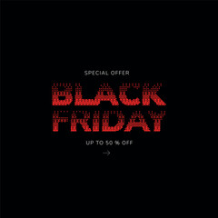 black friday sale design suitable for advertising event