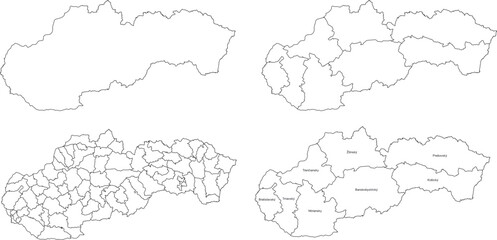 SLOVENIA MAP with its administrative divisions and regions