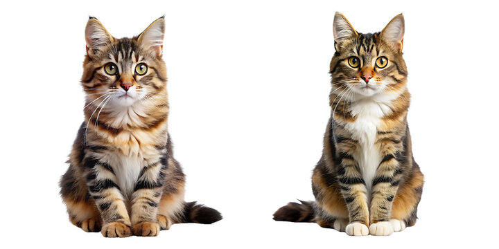 On a white Background cat phol