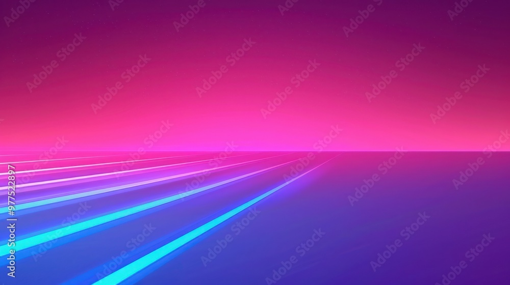 Poster Abstract Neon Lights