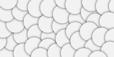 Abstract 3d papercut circles background. geometric circular shapes on white background. Modern abstract pattern design. Geometric layer element. Silver ink watercolor textures on white paper. patterns