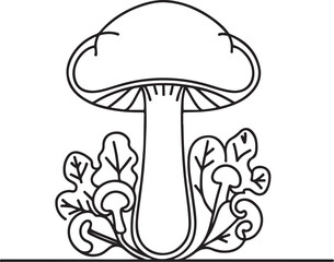 illustration of mushroom