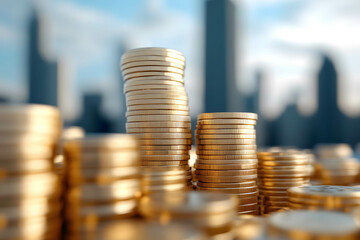 Economic recovery and development. Economic growth and infrastructure. Government and private sector investment concept.