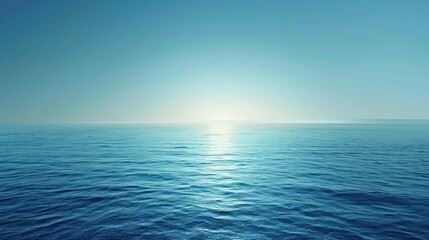 Obraz premium Tranquil Ocean at Sunset