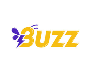 Buzz bee wordmark logo