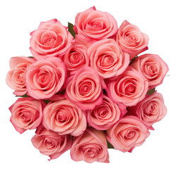 Fototapeta premium PNG Beautiful pink roses bouquet arrangement