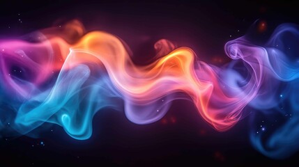Fototapeta premium Mystical Swirling Smoke in Cosmic Blues and Purples
