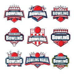 Bowling Mania Logo Bundle.eps