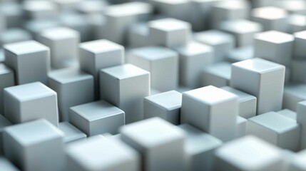 Dynamic Abstract 3D Blocks with Play of Light and Shadow Effects