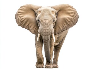 Obraz premium Elephant Ears. African Elephant Mammal Standing Tall in Wild African Wildlife