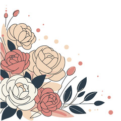background with roses