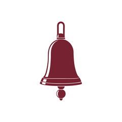 School bell vector illustration isolated on a white background