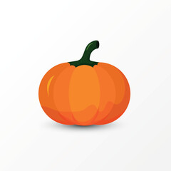 flat design of pumpkin