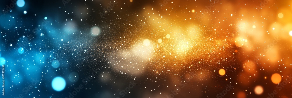 Poster backdrop of bokeh lights and sparklers