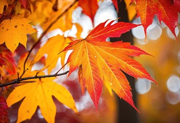 vibrant autumn foliage showcasing intricate leaf details rich colors textures seasonal transition, leaves, nature, scenery, landscape, beauty, pattern