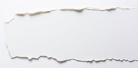 An illustration of torn ripped paper edges isolated on a transparent or white background, an element for creative design