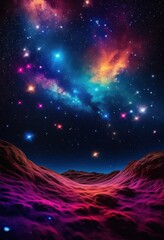 Fototapeta premium stunning cosmic themed product captured mesmerizing night sky backdrop featuring stars celestial elements, aesthetic, blue, black, charming, composition