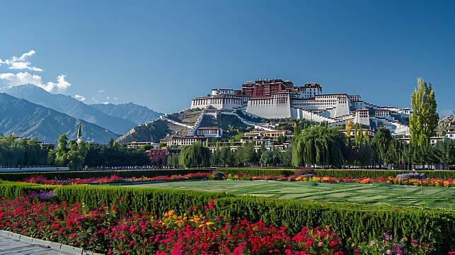 Visiting the Potala Palace, Lhasa, Tibet, presents an awe-inspiring journey to the former winter residence of the Dalai Lama, perched high above the city. The palace&rsquo;s towering structure and 