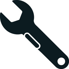 Wrench silhouette vector illustration design