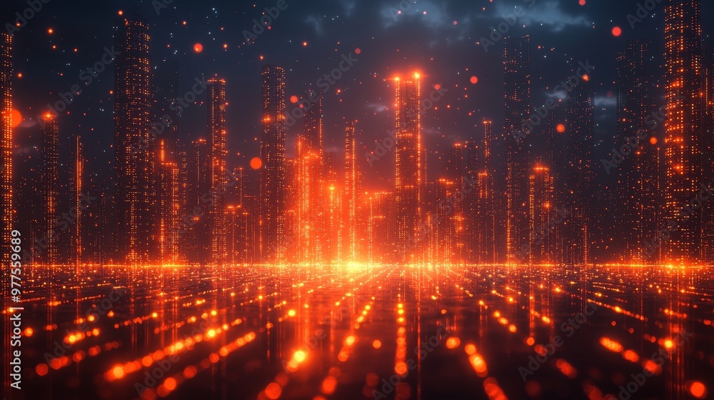 Poster Rhythmic and spatial dimensions in music production are illustrated in this abstract representation of delay effects using audio signals echoing across a digital landscape