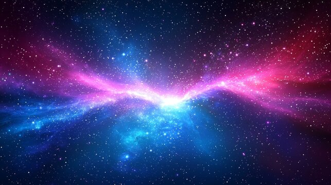 The high contrast abstract background is dominated by colorful speed lines radiating motion, energy, and futuristic sophistication.