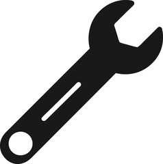 Wrench silhouette vector illustration design