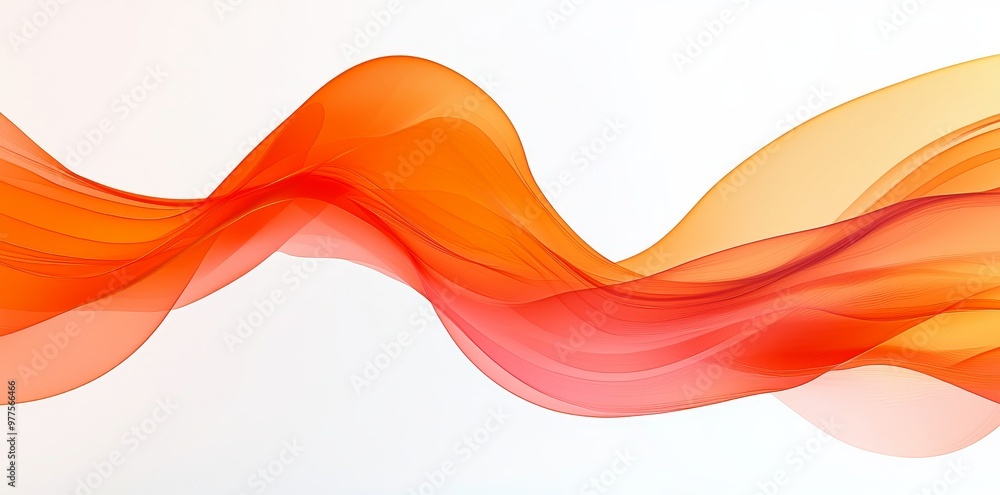 Poster An isolated light line of golden wavy line, golden wave lights, and golden stars with sparkling dust trails is shown on transparent background