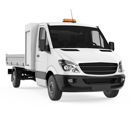 Flatbed Truck Isolated