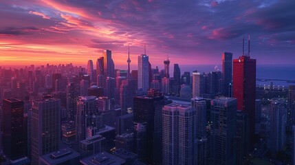 Obraz premium Toronto Skyline at Sunset