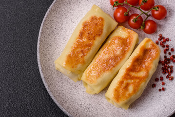 Sweet or savory crepe with different fillings for a hearty breakfast