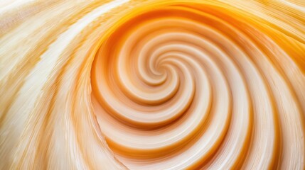 A swirl of a white and orange colored object in the air, AI